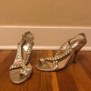 Michael Kors Gold Heels, size 9